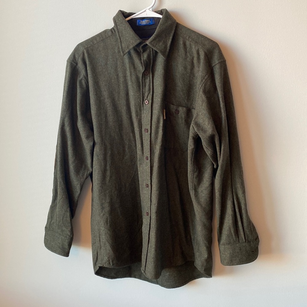 Pendleton Medium Green Wool Trail Shirt